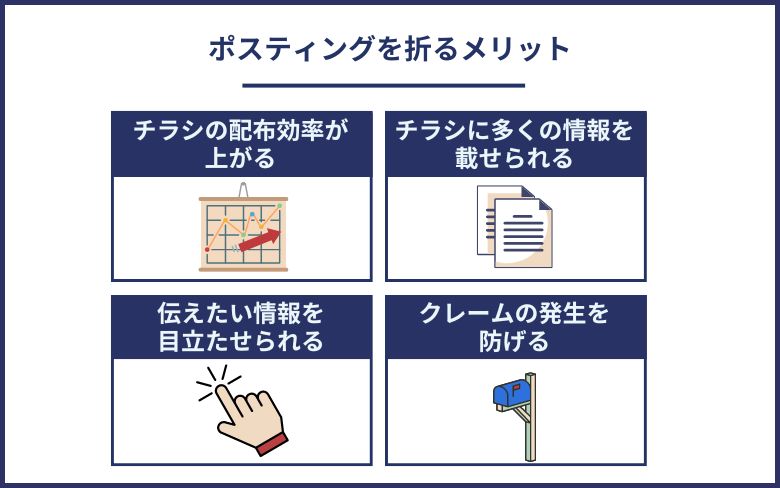 ポスティングチラシを折るメリット