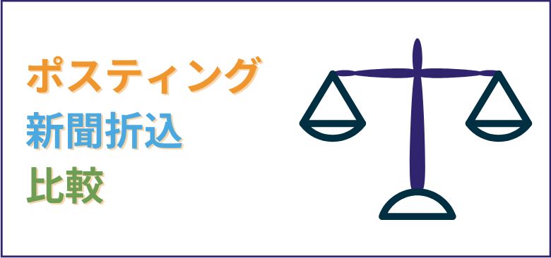 ポスティング/新聞折込/比較